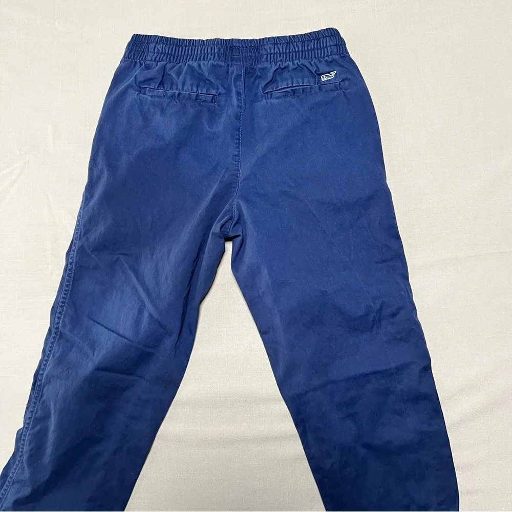 Vineyard Vines Boys Youth 12 Chino Pull On Pants Nautical Navy Cotton